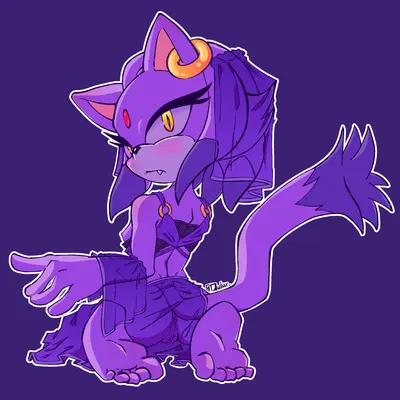 blaze the cat (sega, sonic the hedgehog (series)) created by demichan, quiluxar