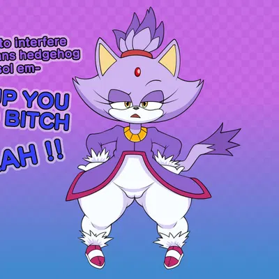 blaze the cat (sega, sonic the hedgehog (series)) created by mia (artist), pervymarioman