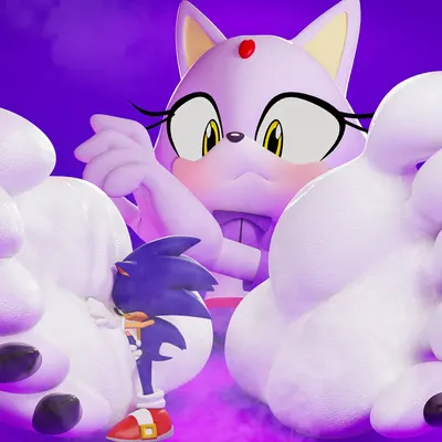 blaze the cat, sonic the hedgehog (sega, sonic the hedgehog (series)) created by nouvaera