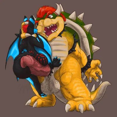 bowser, ghostfox (mario bros, mythology) created by deckarddragoon