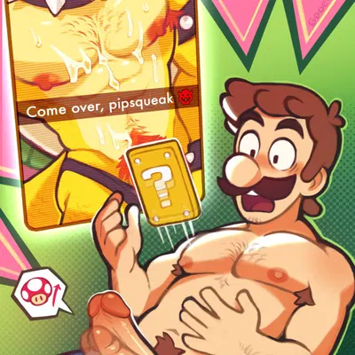 bowser, luigi (mario bros, nintendo) created by gooeycandy