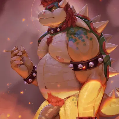 bowser (mario bros, nintendo) created by sinibun 95