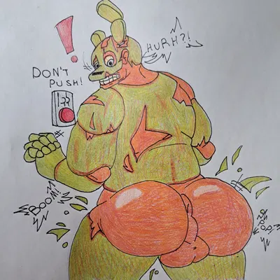 burntrap (fnaf), springtrap (fnaf), william afton (fnaf) (five nights at freddy's, five nights at freddy's 3) created by barazany420