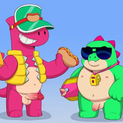 buzz (brawl stars), doug (brawl stars) (brawl stars, mythology) created by ijpalette-color