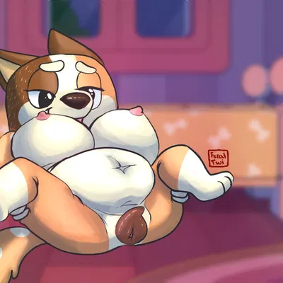 chilli heeler (bluey (series)) created by feraltwi