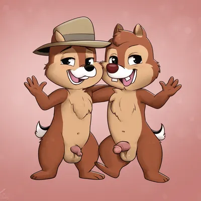 chip (disney), dale (disney) (chip 'n dale rescue rangers, disney) created by zeklullaby