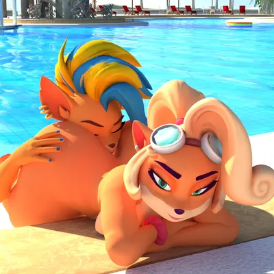 coco bandicoot, pirate tawna (activision, crash bandicoot (series)) created by skippyarts, virtualust