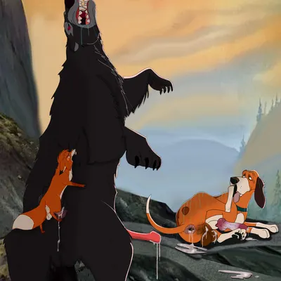 copper (tfath), tod (tfath) (disney, the fox and the hound) created by holidaypup