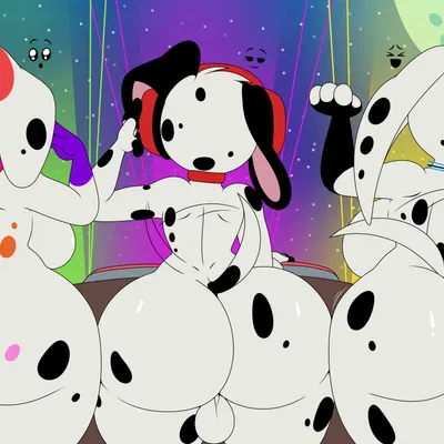 d.j. (101 dalmatians), da vinci (101 dalmatians), dolly (101 dalmatians) (101 dalmatian street, 101 dalmatians) created by nr ac