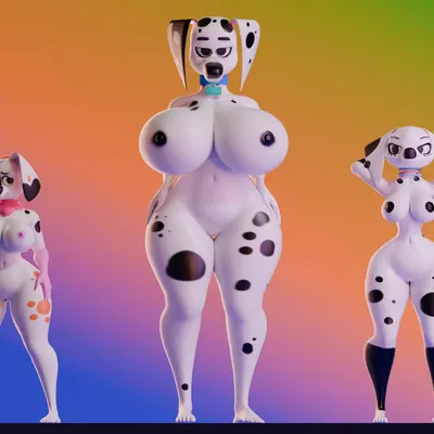 da vinci (101 dalmatians), delilah (101 dalmatians), dolly (101 dalmatians) (101 dalmatian street, 101 dalmatians) created by fharen