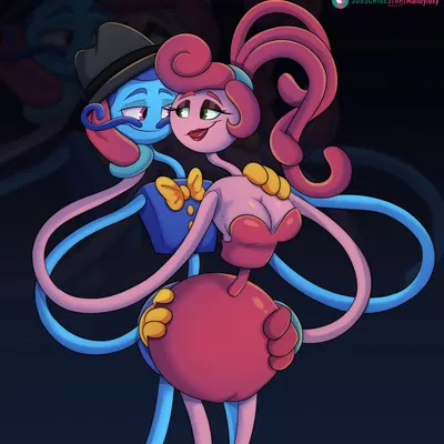 daddy long legs (poppy playtime), mommy long legs (mob entertainment, poppy playtime) created by mandyfoxy