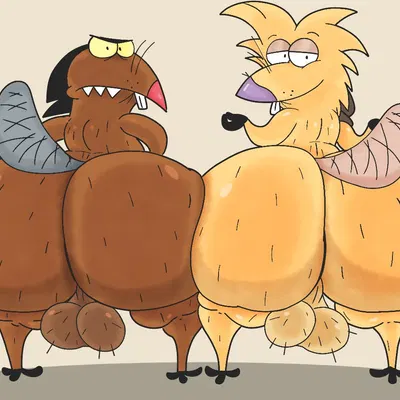 daggett beaver, norbert beaver (nickelodeon, the angry beavers) created by furu flami