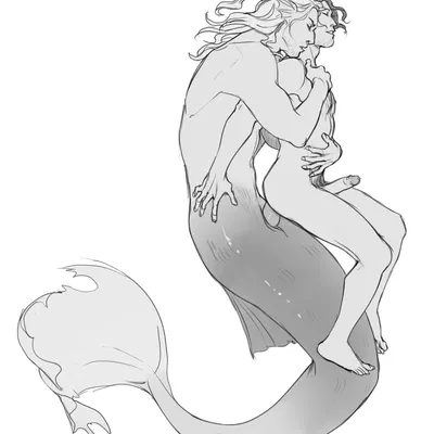 dandelion (the witcher), geralt of rivia (mermay, the witcher) created by kaciart