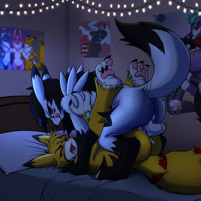 darell renamon (darellzark), meera (lamont786) (bandai namco, digimon) created by lamont786