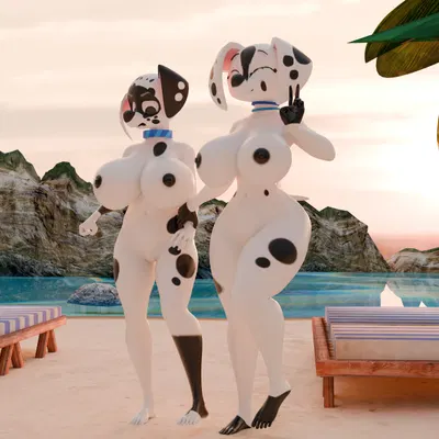 dee dee (101 dalmatians), dizzy (101 dalmatians) (101 dalmatian street, 101 dalmatians) created by fharen