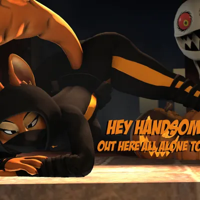 diane foxington (dreamworks, halloween) created by furchev