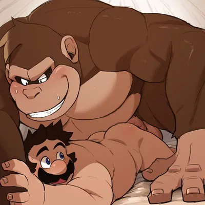 donkey kong (character), mario (donkey kong (series), mario bros) created by othukimi