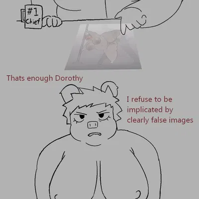 dorothy b hound, sherry p chops created by oxkingky