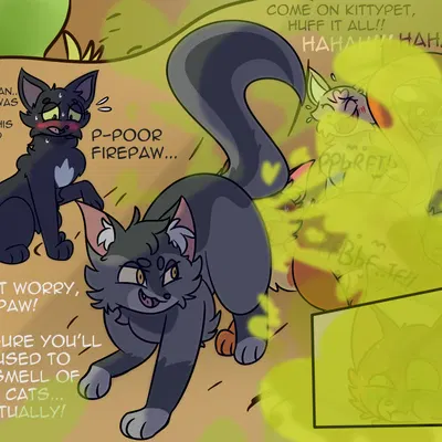 dustpelt (warriors), firestar (warriors), graystripe (warriors) (warriors (book series)) created by rancidwyrm