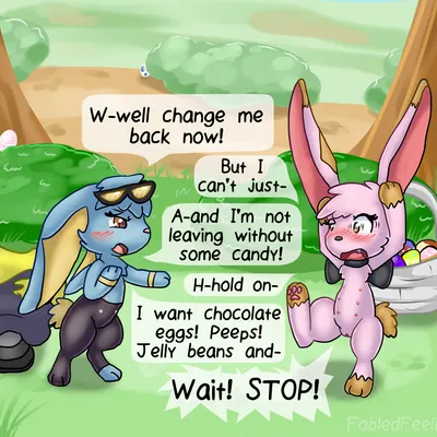 easter bunny, jaki-kun (character), lohli (lohlite) (easter, nintendo) created by fabledfeeling