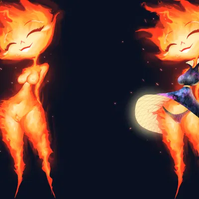 ember lumen (disney, elemental (pixar)) created by inker comics