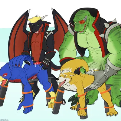 falco lombardi, fox mccloud, general scales (mythology, nintendo) created by spelunker sal