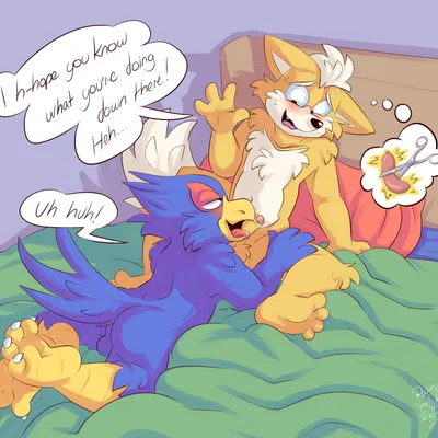 falco lombardi, fox mccloud (nintendo, star fox) created by roarey raccoon