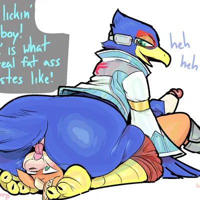 falco lombardi, fox mccloud (nintendo, star fox) created by uromatsu