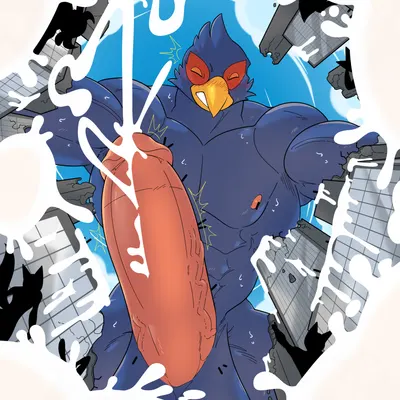 falco lombardi (nintendo, star fox) created by happyending