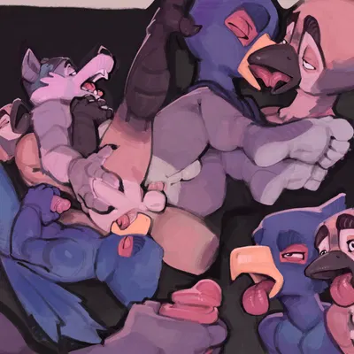 falco lombardi, wendell (fortnite) (epic games, fortnite) created by halo-pano