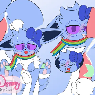 fan character, nixie (character), polveon (character) (nintendo, pokemon) created by demmy