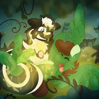 fan character, pine thunderoak, zenawa skunkpony (hasbro, my little pony) created by euspuche