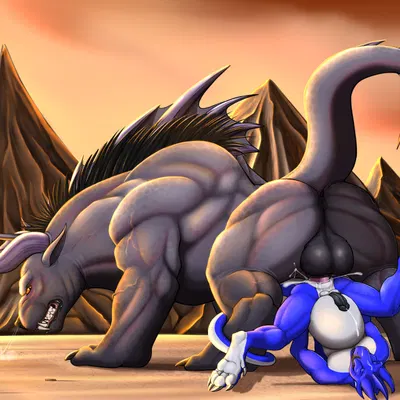 firondraak (final fantasy, mythology) created by elbestia