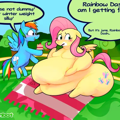 fluttershy (mlp), rainbow dash (mlp) (friendship is magic, hasbro) created by abunbot