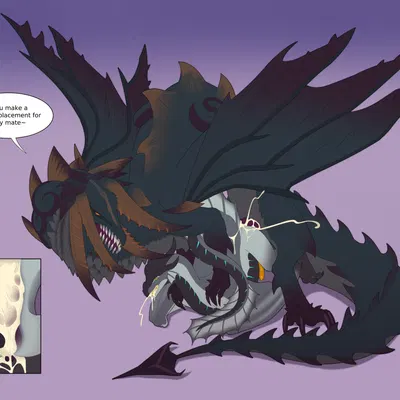 frexton, nidhogg (ffxiv) (european mythology, final fantasy) created by syberfab