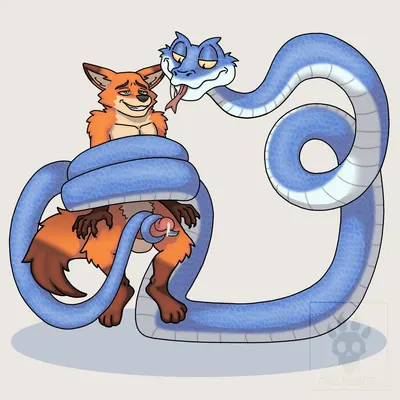 gary de'snake, nick wilde (disney, zootopia) created by cyrus-inkubatto