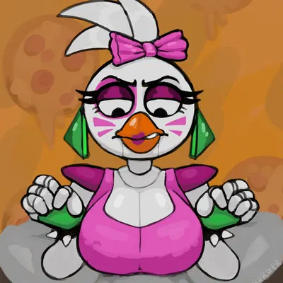 glamrock chica (five nights at freddy's, five nights at freddy's: security breach) created by wifeburger