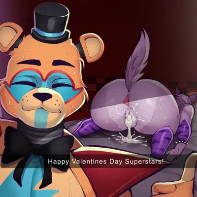 glamrock freddy, roxanne wolf (five nights at freddy's, five nights at freddy's: security breach) created by maimeetung