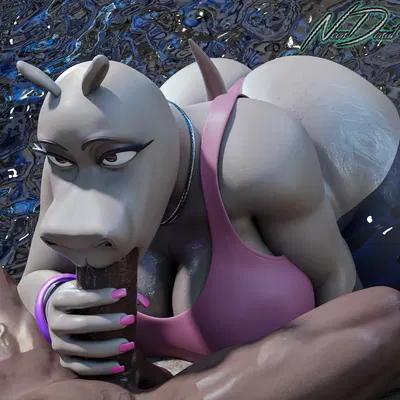 gloria (madagascar) (dreamworks, madagascar (series)) created by neondonut