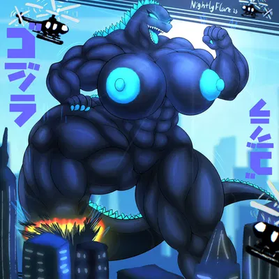 godzilla (godzilla (series), toho) created by nightlyflare