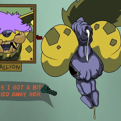 hallion the hyaenodon, kieron the kaprosuchus created by filthivore