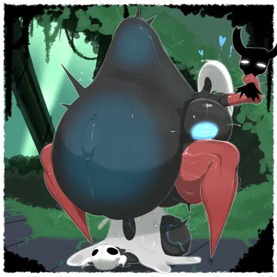 hornet (hollow knight), shade (hollow knight), the knight (hollow knight) (hollow knight (franchise), team cherry) created by megamor