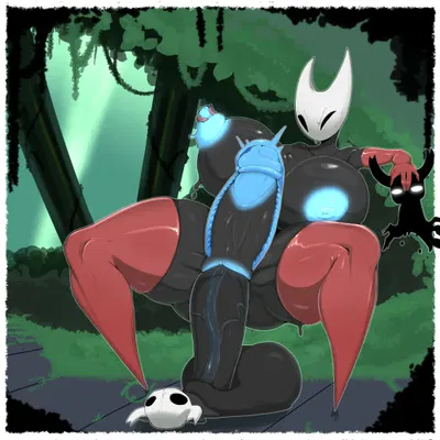 hornet (hollow knight), shade (hollow knight), the knight (hollow knight) (hollow knight (franchise), team cherry) created by megamor