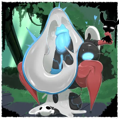 hornet (hollow knight), shade (hollow knight), the knight (hollow knight) (hollow knight (franchise), team cherry) created by megamor