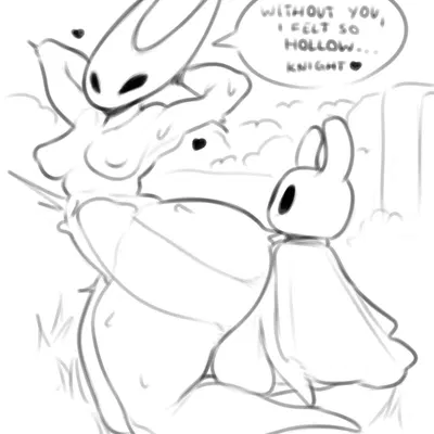 hornet (hollow knight), the knight (hollow knight) (hollow knight (franchise), team cherry) created by onae ane