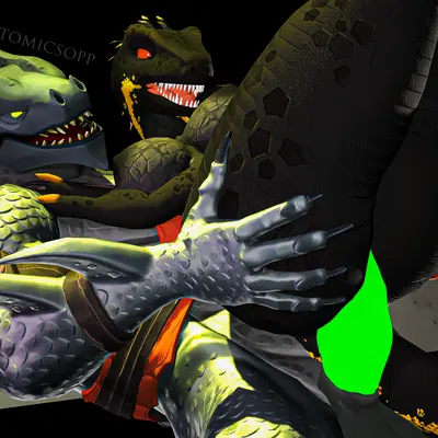 hybrid (fortnite), indoraptor (furromantic) (epic games, fortnite) created by atomicsopp sfm