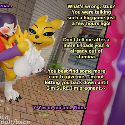 impmon (bacn), renamon (bacn) (bandai namco, digimon) created by bacn