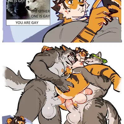 inside you there are two wolves created by moonelmalito