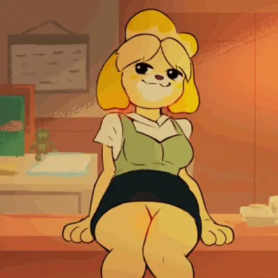 isabelle (animal crossing) (animal crossing, nintendo) created by litti kitti