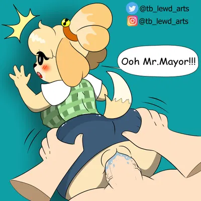 isabelle (animal crossing) (animal crossing, nintendo) created by tibbs